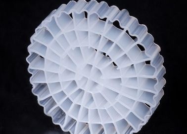 kupować Niewykorzystany materiał HDPE MBBR Bio Media K5 Biały kolor z rozmiarem 25*4mm online manufacture