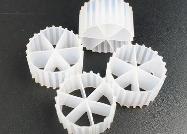 kupować 16*10mm Wielkość MBBR Biocell Filter Media Virgin HDPE Material And White Color For RAS online manufacture