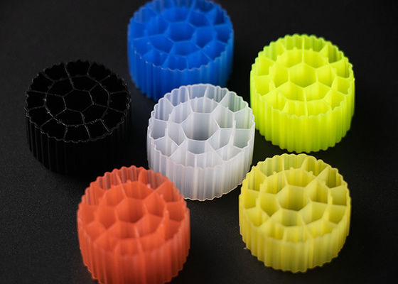 kupować Mniejsze zużycie energii MBBR Bio Media K2 PE07 MBBR Bio Balls online manufacture