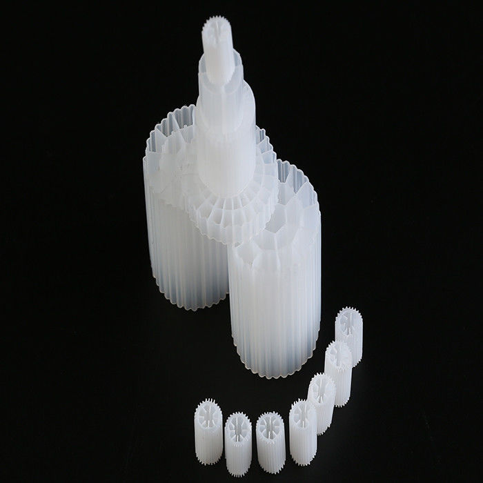 Wysokiej wydajności MBBR Bio Media K1 Micro Media 12mm X 9mm Biały kolor