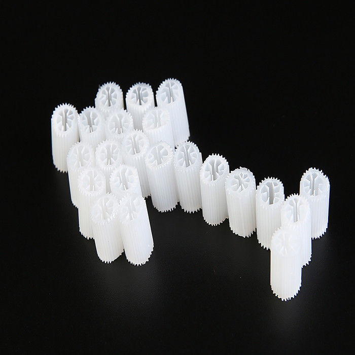 Virgin MBBR Bio Media Ciężki rozmiar 5*10mm Biały Virgin HIPS Materiał Plastic Biocell