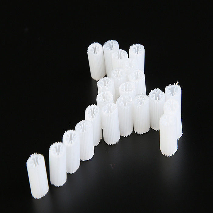 MBBR Bio Media Ciężki rozmiar 5*10mm Biały, dziewiczy materiał HIPS Plastic Biocell For treatment