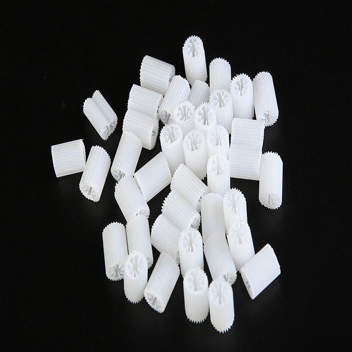 MBBR Bio Media Ciężki rozmiar 5*10mm Biały, dziewiczy materiał HIPS Plastic Biocell For treatment