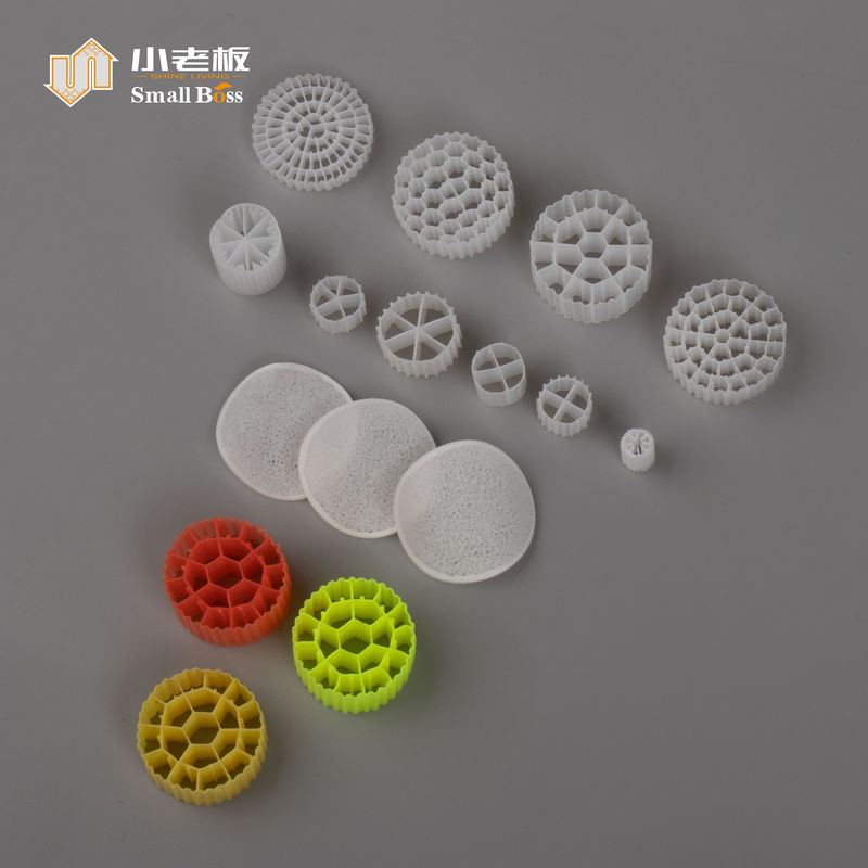 Materiał plastikowy PE38 audyt FDA 800m2/m3 mbbr nośnik biofiltra