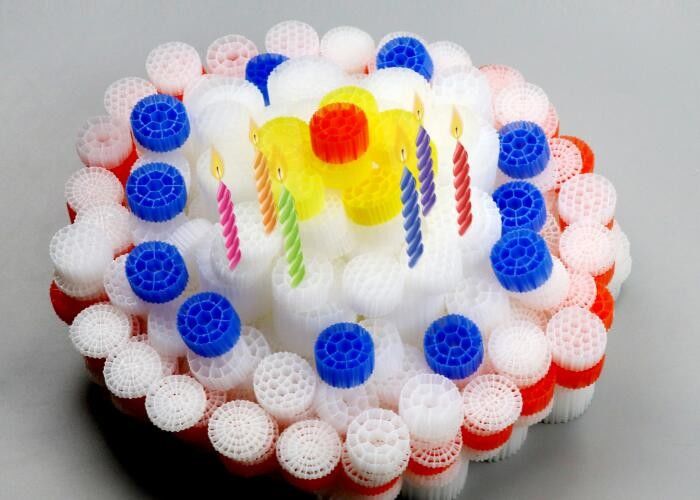 Wysokiej wydajności MBBR Bio Media K1 Micro Media 12mm X 9mm Biały kolor