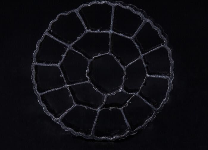 PE06 Balck Color MBBR Filter Media Virgin HDPE Material For 25*12mm Size