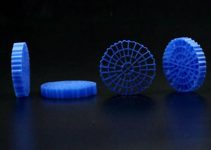 Niewykorzystany materiał HDPE MBBR Bio Media K5 Biały kolor z rozmiarem 25*4mm