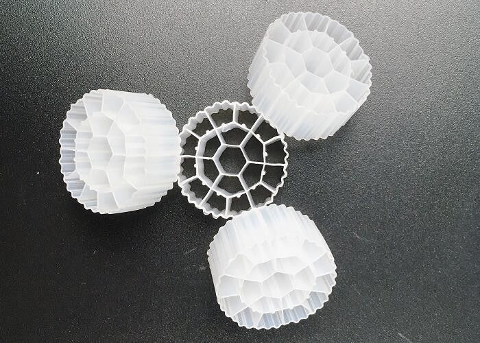 Biały kolor 25*12mm Mbbr Bio Media Ifas Proces usunięcia dorsza