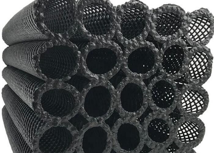Bio Block Hdpe Plastic Pipe Media Do Oczyszczania Wody Czarny Kolor Gorący Do Akwakultury