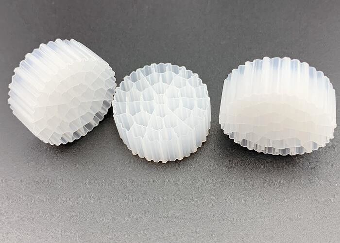 FDA PE37 25*10MM Biały filtr pływający HDPE MBBR