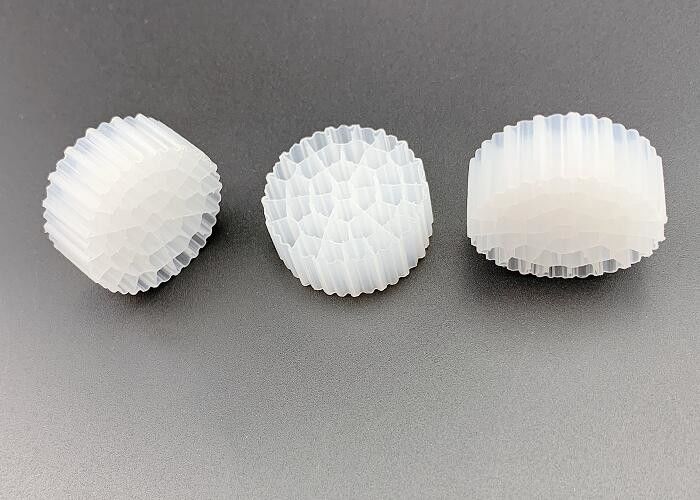 FDA PE37 25*10MM Biały filtr pływający HDPE MBBR