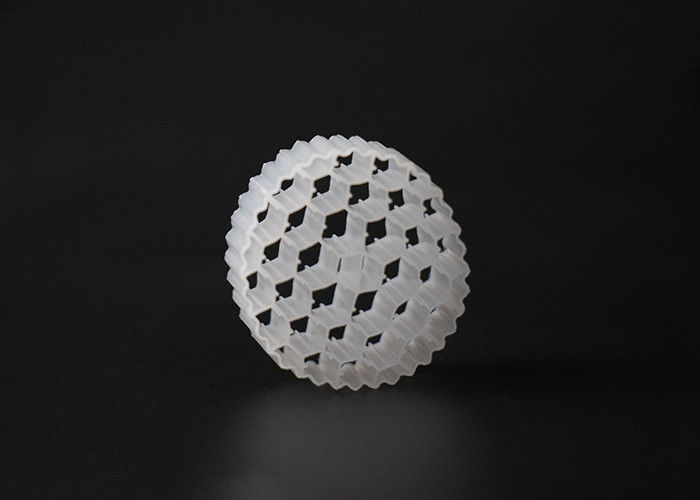 Biały kolor Materiał Hdpe 38 otworów MBBR Nośnik Virgin PE