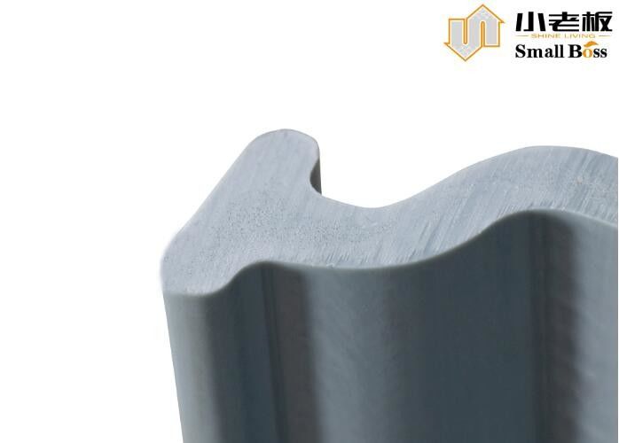 Szary kolor winylowy PVC Sheet Pile Customized Z Type Extrusion