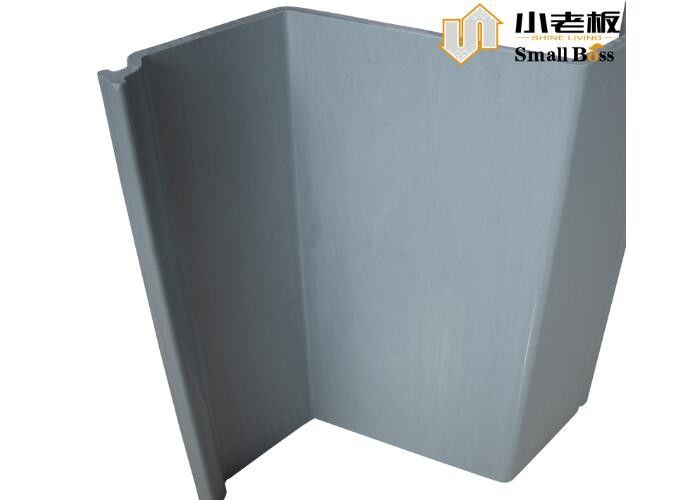 Szary kolor winylowy PVC Sheet Pile Customized Z Type Extrusion